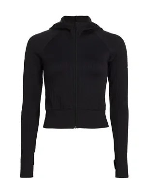 Alo Yoga
 Cable-Knit Cropped Fleece Jacket