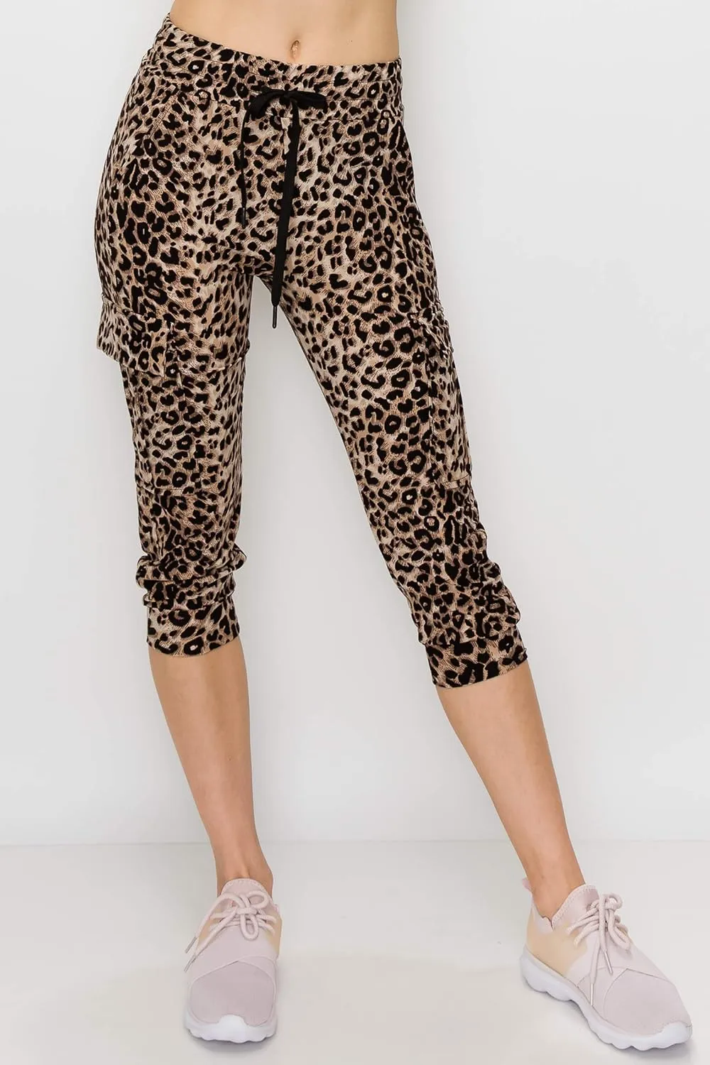 ALWAYS Capri Cargo Jogger Pants for Women - Super Soft Casual Drawstrings Track Cuff Bottoms