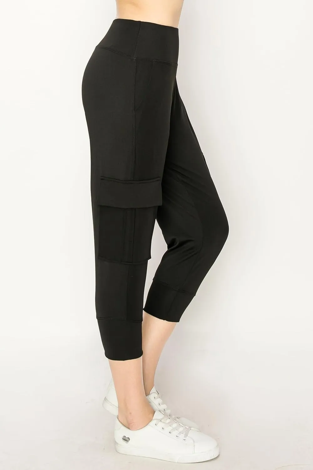 ALWAYS Capri Cargo Jogger Pants for Women - Super Soft Casual Drawstrings Track Cuff Bottoms