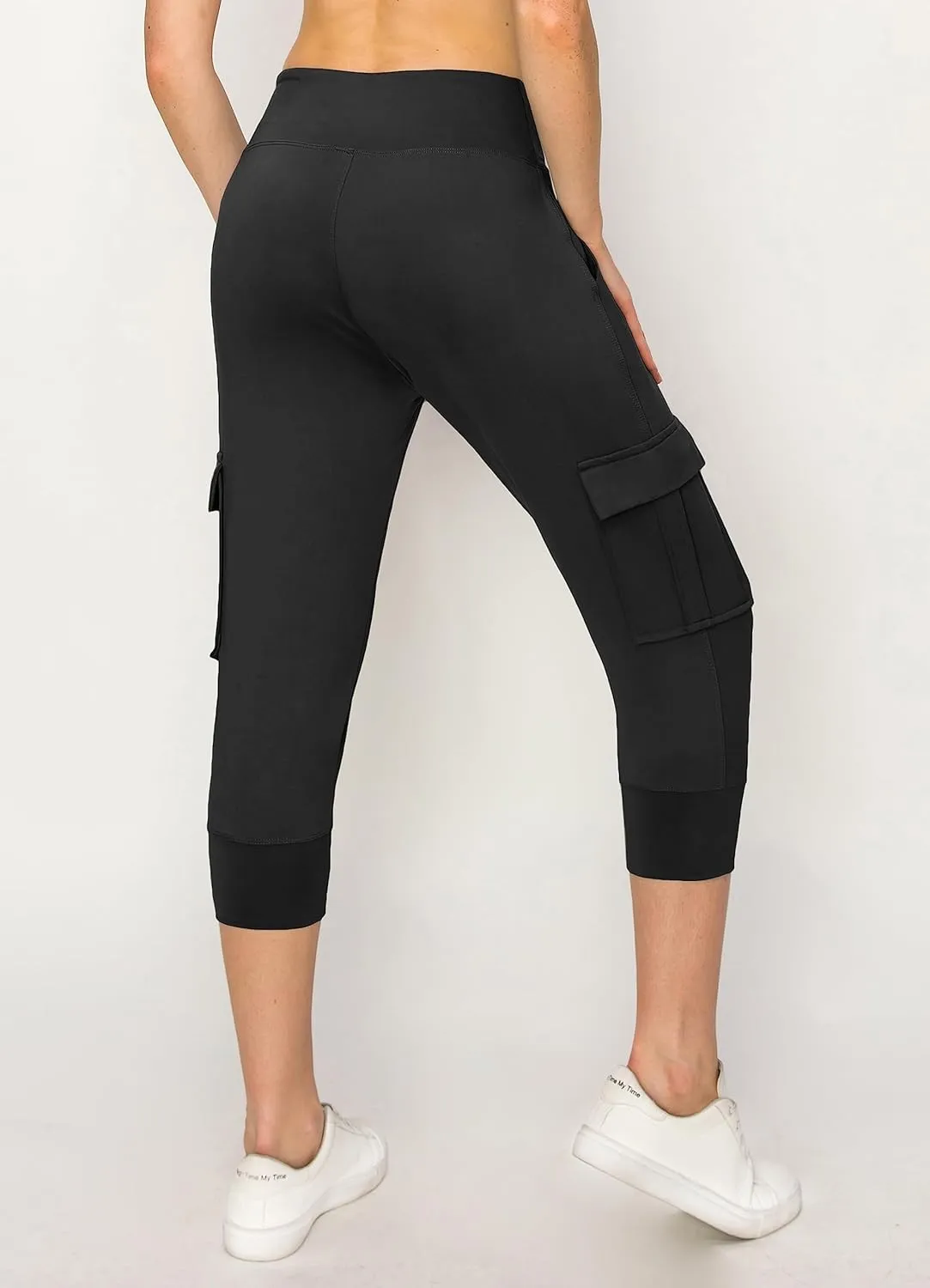 ALWAYS Capri Cargo Jogger Pants for Women - Super Soft Casual Drawstrings Track Cuff Bottoms