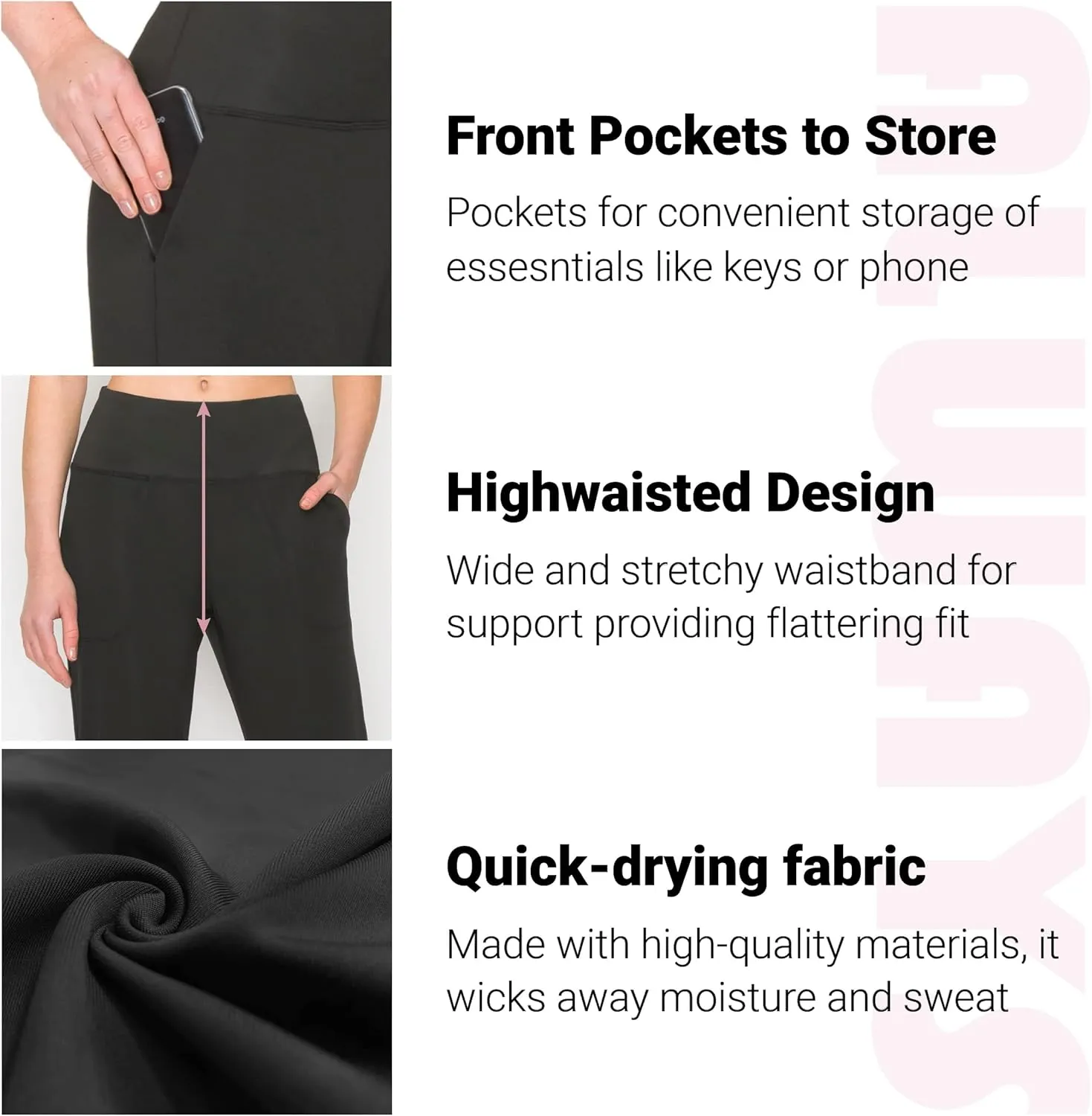 ALWAYS Capri Cargo Jogger Pants for Women - Super Soft Casual Drawstrings Track Cuff Bottoms