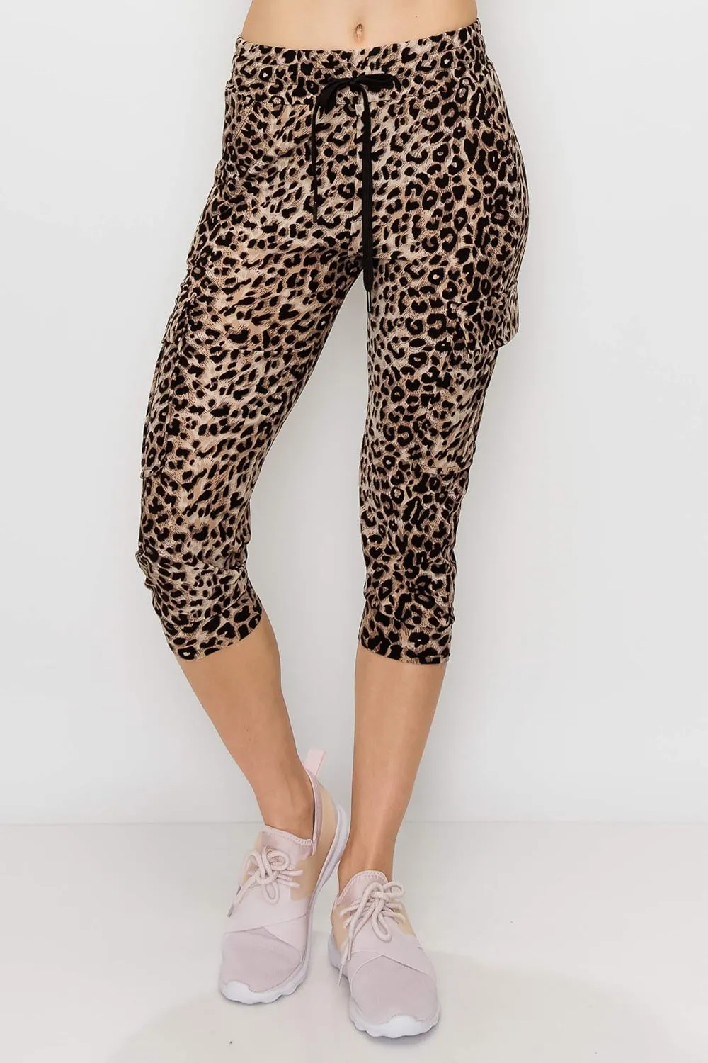 ALWAYS Capri Cargo Jogger Pants for Women - Super Soft Casual Drawstrings Track Cuff Bottoms
