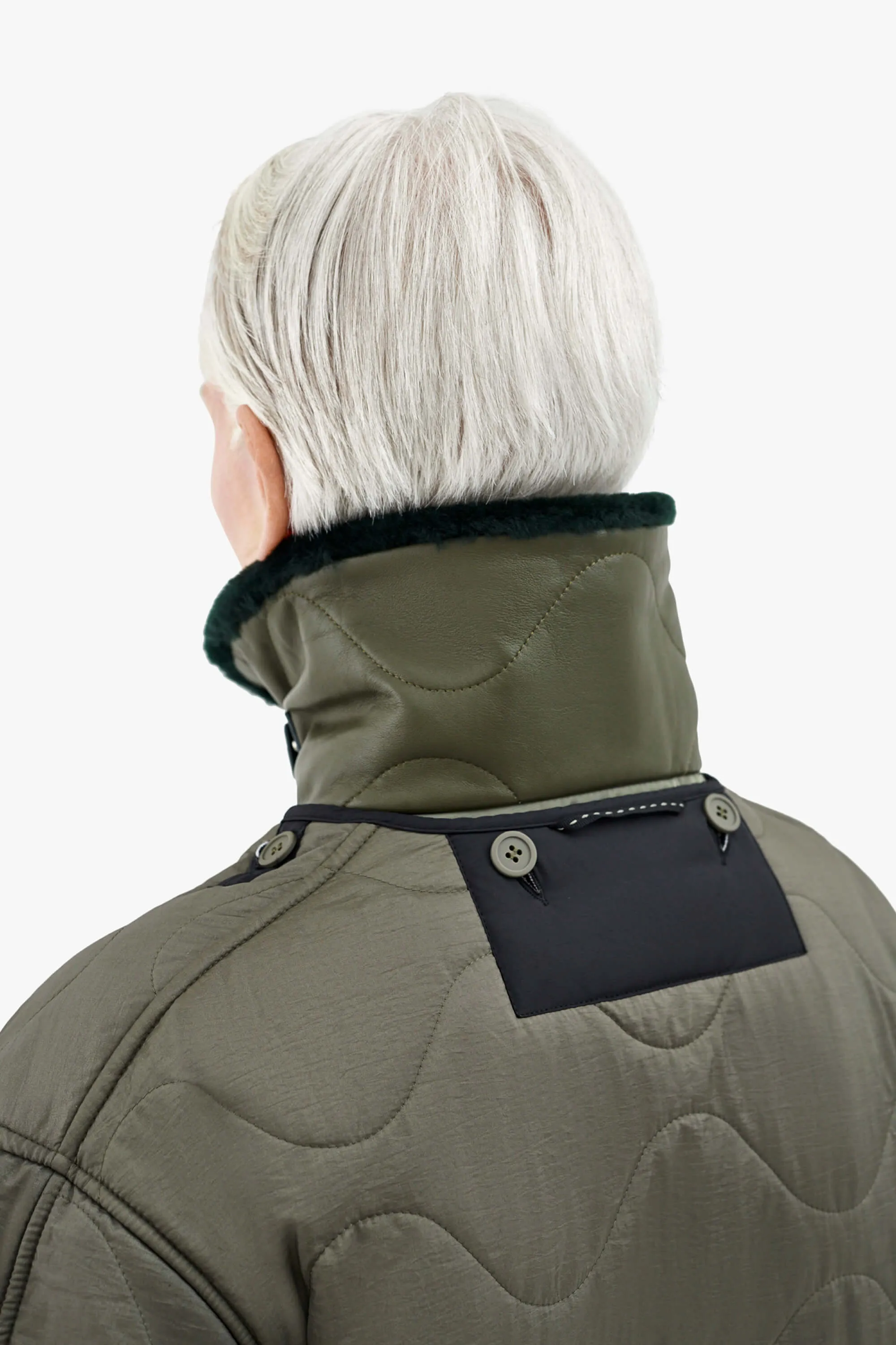 Aviator Collar - Forest Green / Dark Olive