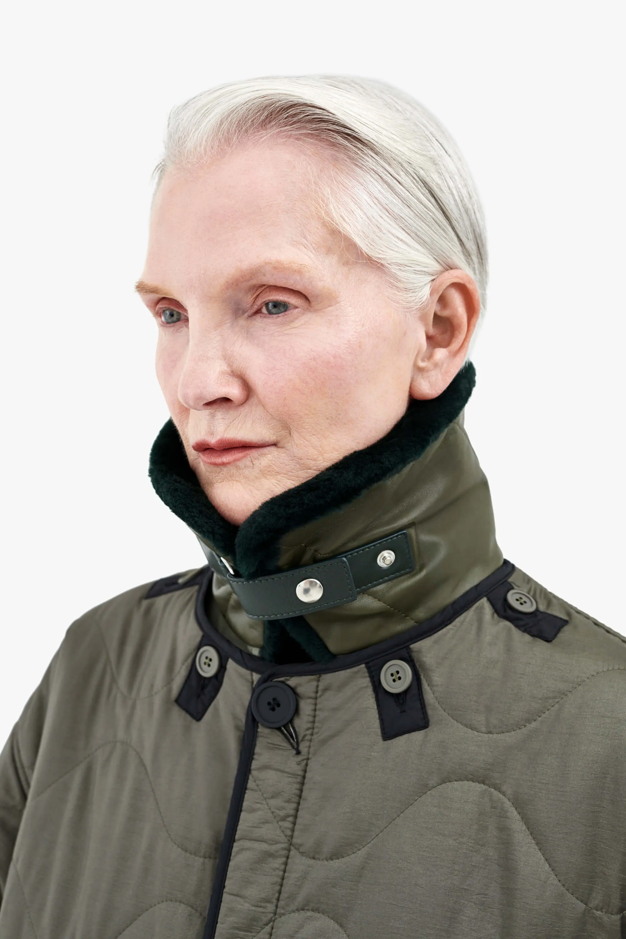 Aviator Collar - Forest Green / Dark Olive