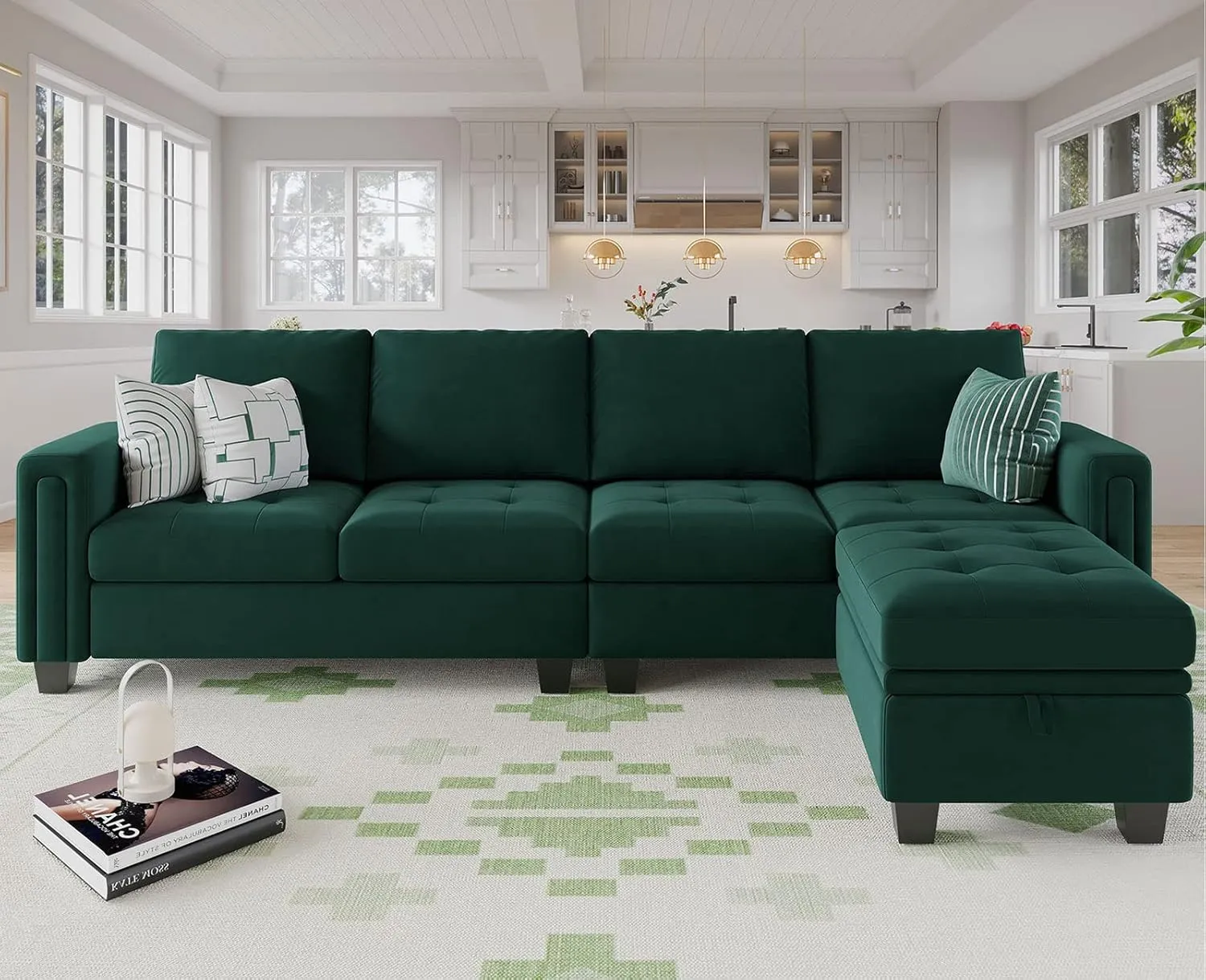 Belffin Reversible Sectional Convertible Storage by Couch.com
