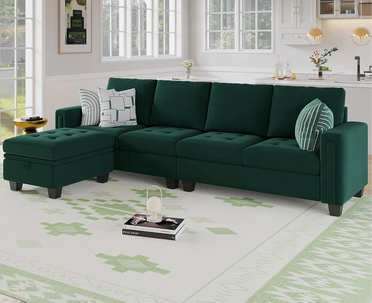 Belffin Reversible Sectional Convertible Storage by Couch.com