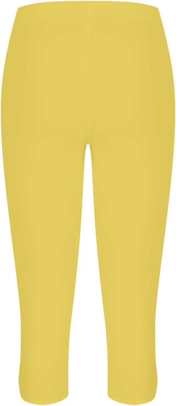 Capri Leggings for Women 2025 Summer Stretch Plus Size High Waisted Soft Casual Workout Yoga Pants with Pockets
