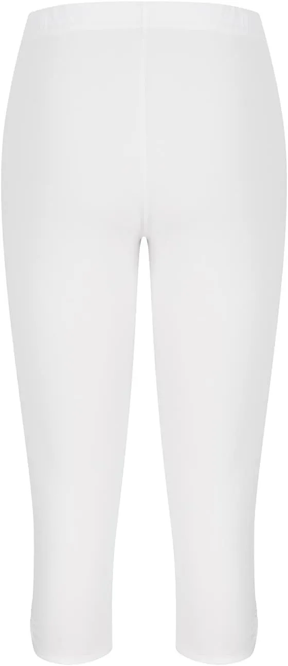 Capri Leggings for Women 2025 Summer Stretch Plus Size High Waisted Soft Casual Workout Yoga Pants with Pockets