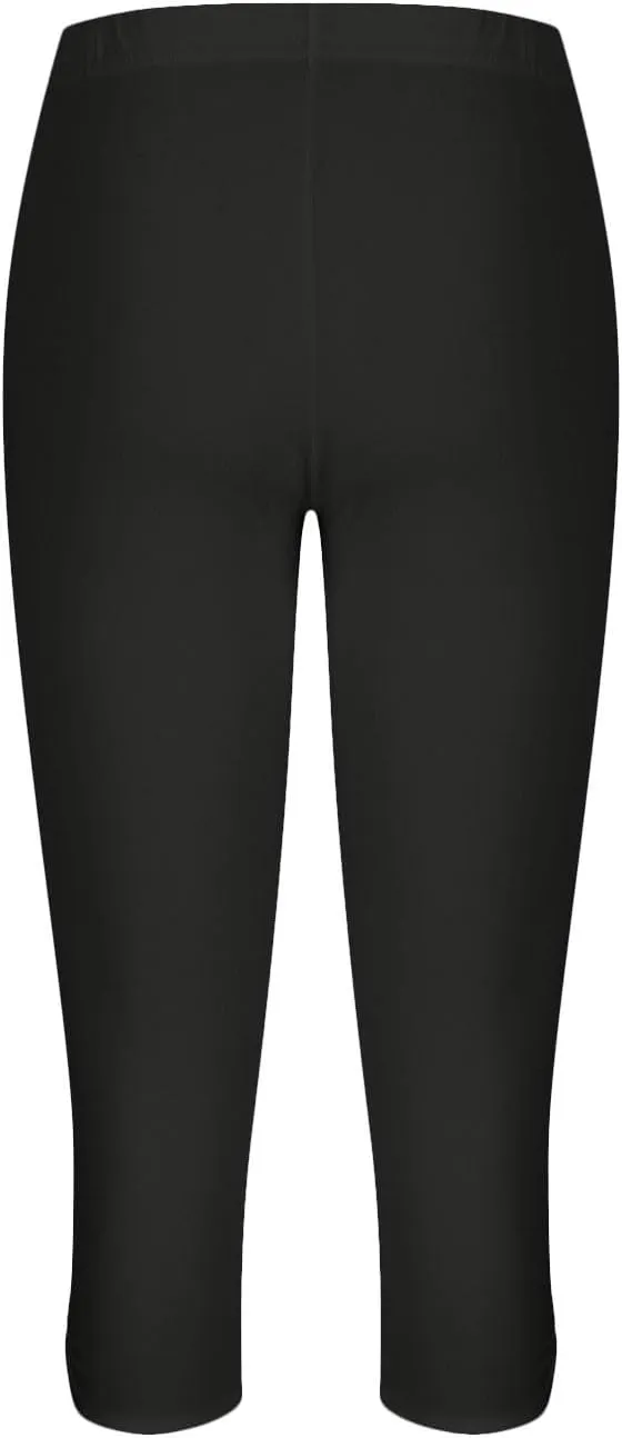 Capri Leggings for Women 2025 Summer Stretch Plus Size High Waisted Soft Casual Workout Yoga Pants with Pockets