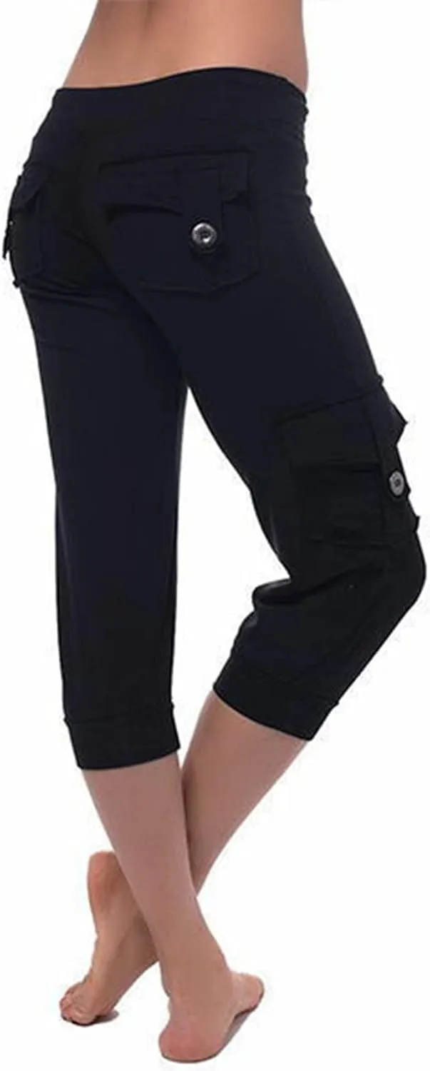 Capri Yoga Legging for Women 2024 Casual Summer Workout Athletic Capri Yoga Pants High Waist Stretch Cropped Trousers
