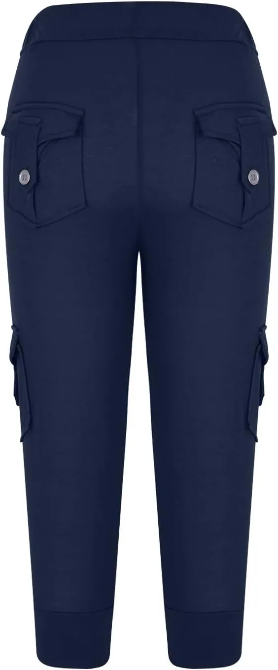 Capri Yoga Legging for Women 2024 Casual Summer Workout Athletic Capri Yoga Pants High Waist Stretch Cropped Trousers
