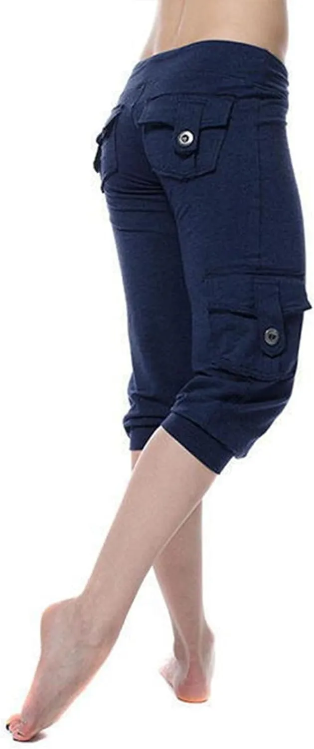 Capri Yoga Legging for Women 2024 Casual Summer Workout Athletic Capri Yoga Pants High Waist Stretch Cropped Trousers