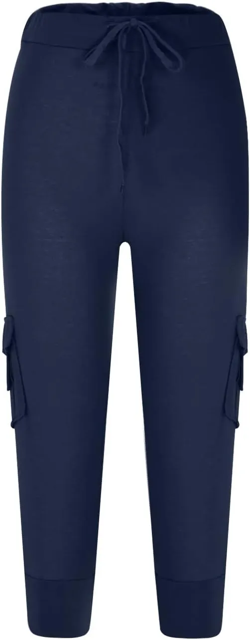 Capri Yoga Legging for Women 2024 Casual Summer Workout Athletic Capri Yoga Pants High Waist Stretch Cropped Trousers