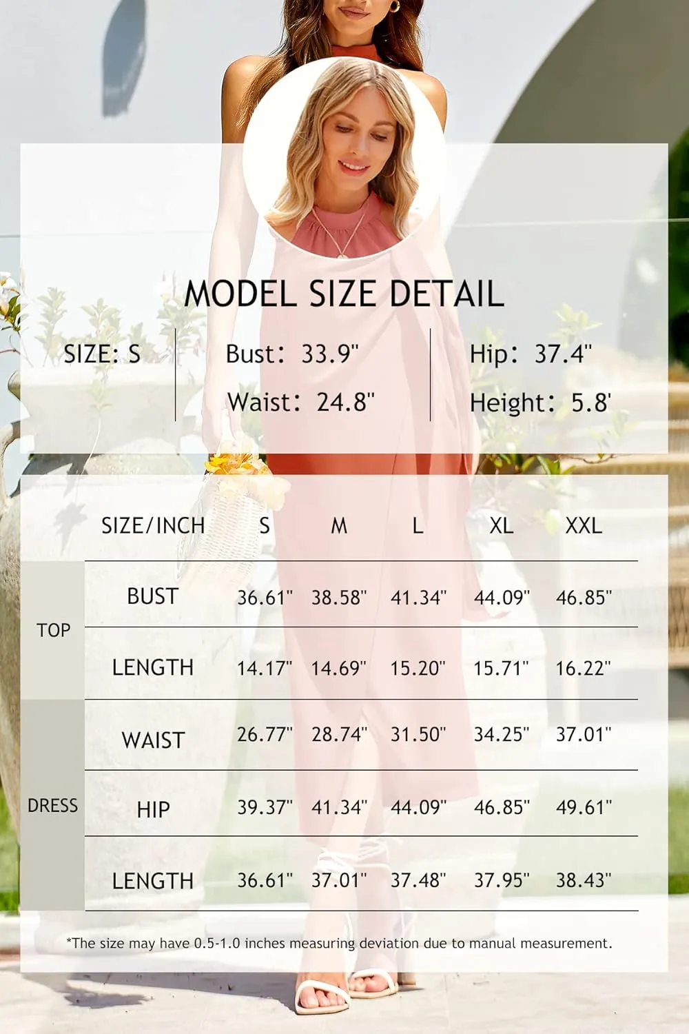CFLONGE Women's 2 Piece Outfits Casual Sleeveless Halter Crop Top and Draped Ruched Skirt Solid Set for Cocktail Party