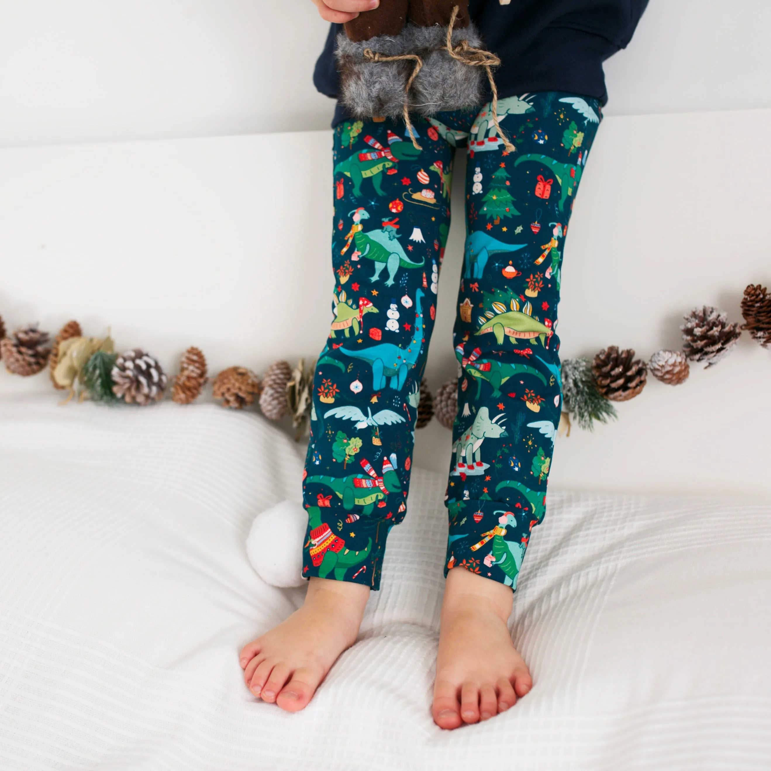 Christmas Dino Leggings