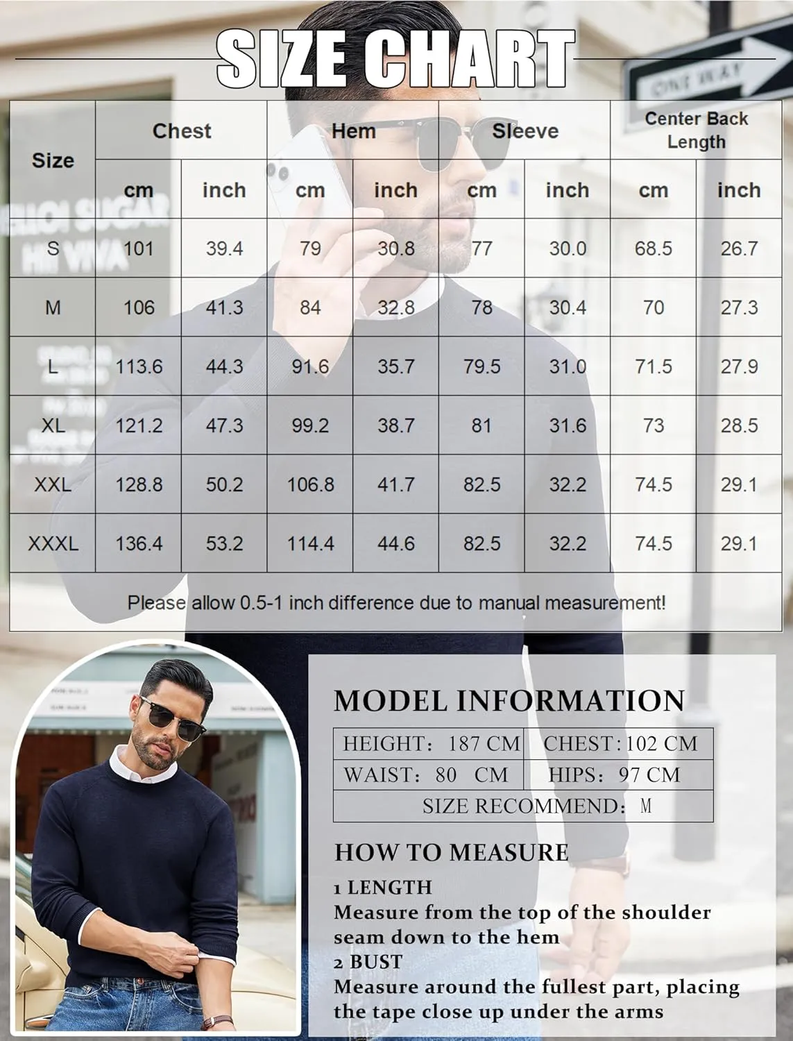 COOFANDY Men's Crewneck Sweater Casual Dress Pullover Sweater Slim Fit Lightweight Long Sleeve Raglan Sweaters