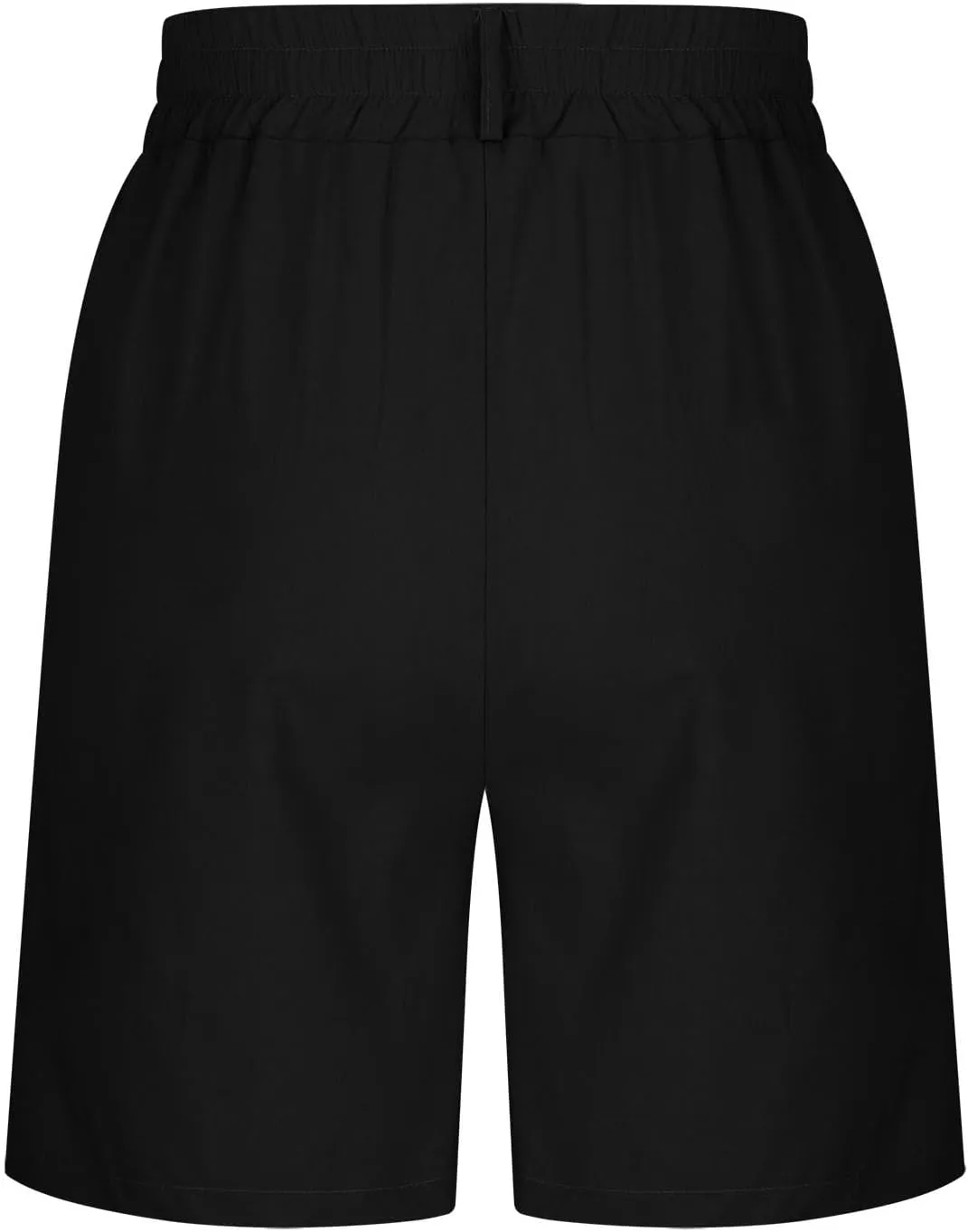 Cotton Linen Womens Bermuda Shorts Dressy Wide Leg Summer Shorts Pleated High Waisted Baggy Knee Length Short Pants