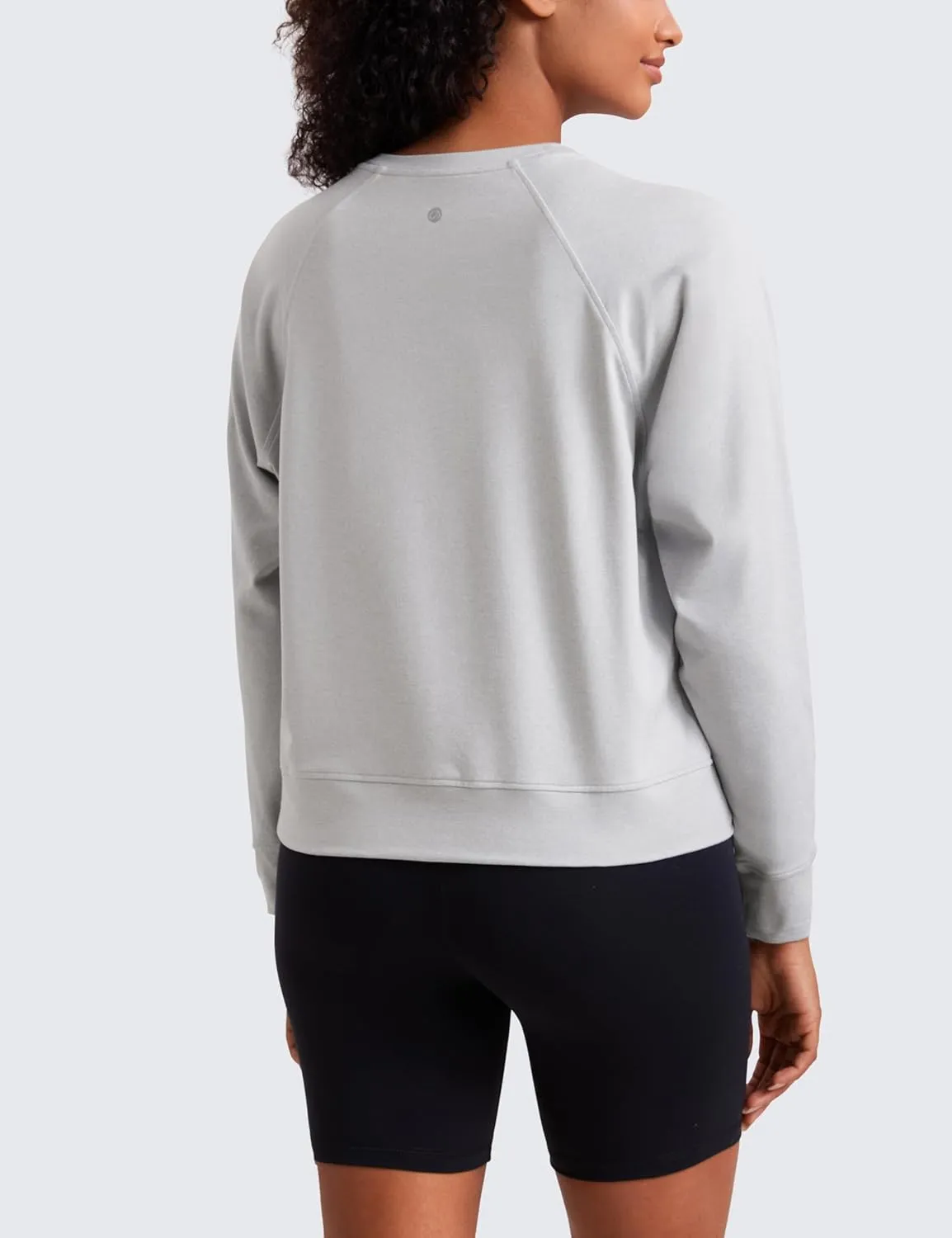 CRZ YOGA Cloud Jersey Pullover Sweatshirt for Women Long Sleeve Soft Casual Crewneck Tops Basic Workout Fall Shirts