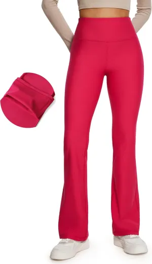 CRZ YOGA Womens Fleece Lined Flare Leggings 31" Bootcut Yoga Pants Tummy Control Winter Thermal Warm Soft Casual Lounge