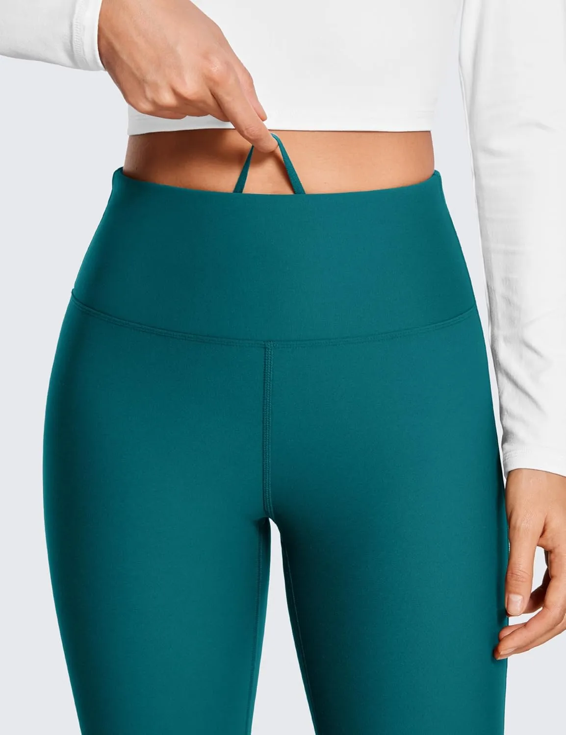 CRZ YOGA Womens Fleece Lined Flare Leggings 31" Bootcut Yoga Pants Tummy Control Winter Thermal Warm Soft Casual Lounge