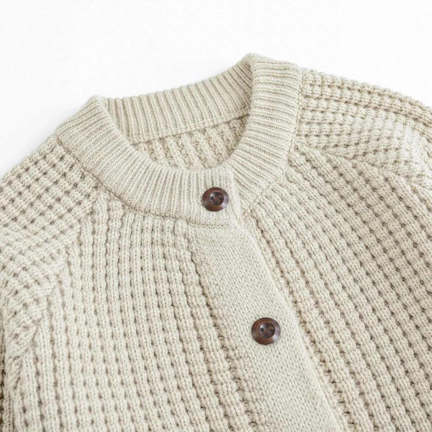 Curipeer Boys' Cardigan Knitted Sweater Fall Button Up Sweater Cardigan for Toddler Boys 3-14Y