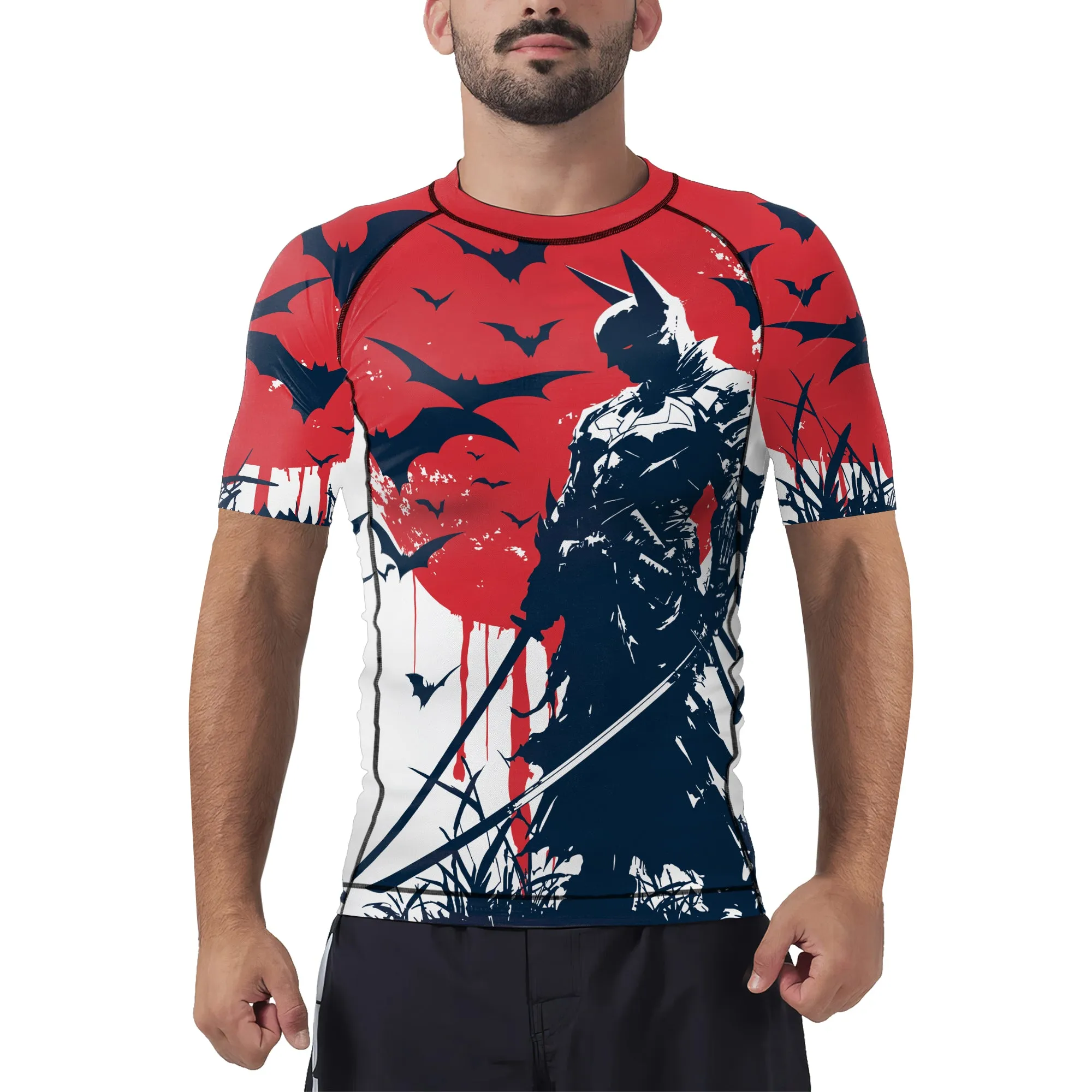 Dark Knight Men's Short Sleeve Rash Guard