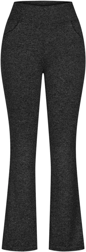 DDAPJ pyju Wide Leg Yoga Pants for Women Y2k High Waist Flare Pants Soft Comfy Athletic Workout Pants Trousers with Pockets