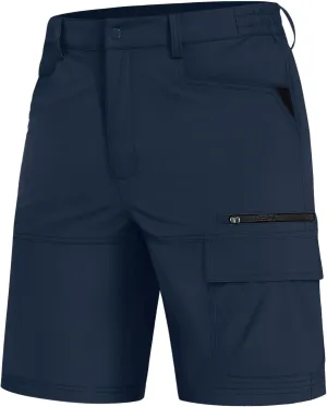 EKLENTSON Mens Outdoor Hiking Shorts Lightweight Quick Dry Casual Cargo Shorts Water Resistant with Pockets 10" Inseam