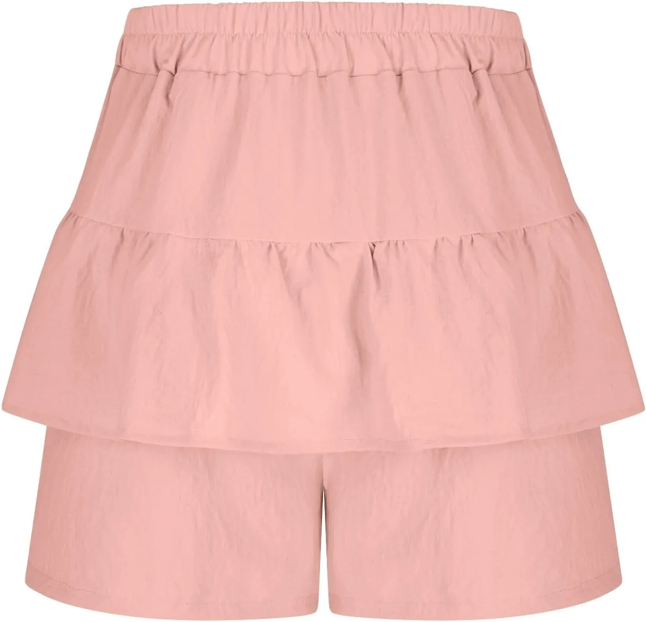 Flowy Shorts for Women Boho Ruffled Tiered Skorts Casual High Waist Mini Skirts Tennis Golf Comfy Shorts 2025