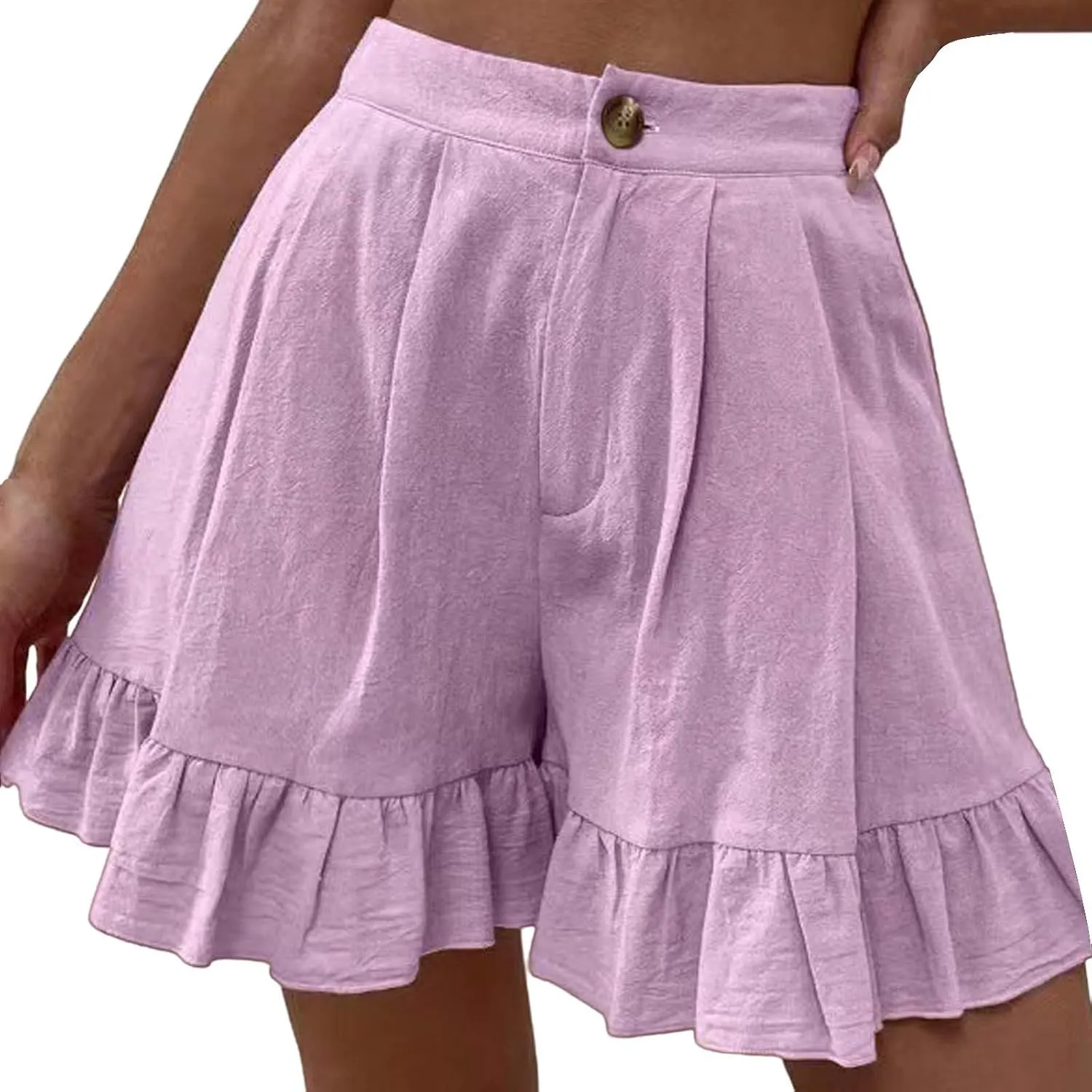 Flowy Shorts for Womens Lightweight Soft Casual Boho Floral Skorts Ruffle Skirts Running Tennis Butterfly Dressy