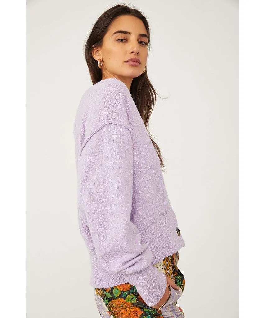 Found My Friend Cardigan Frozen Grape
