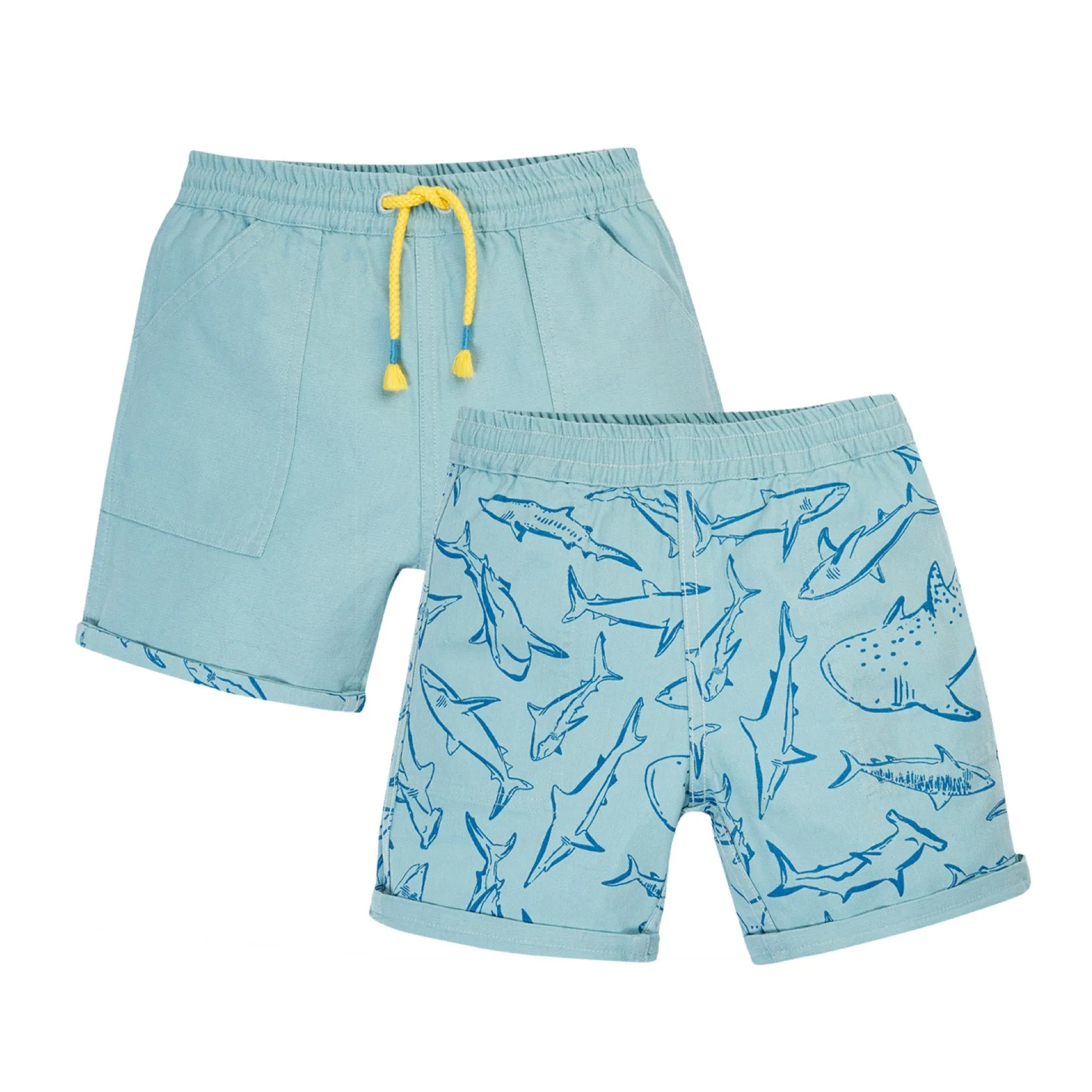 Frugi Rocky Reversible Shorts Stingray / Jawsome