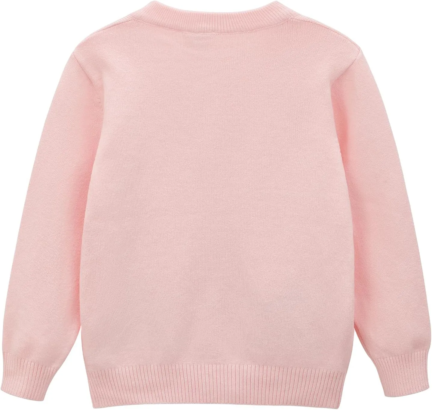 Girls' Cardigan Toddler Long Sleeve Sweater School Uniforms Sweater Button Up Knit Jacket Outwear
