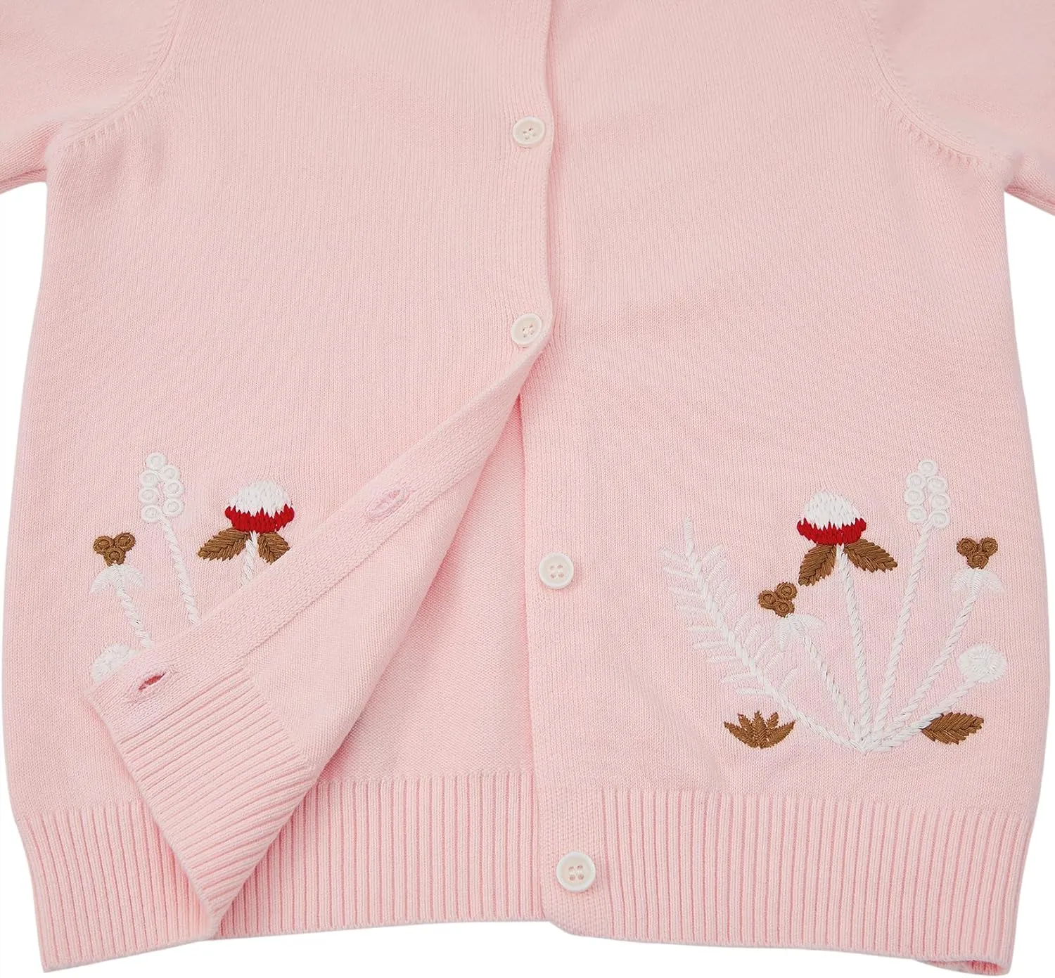Girls' Cardigan Toddler Long Sleeve Sweater School Uniforms Sweater Button Up Knit Jacket Outwear