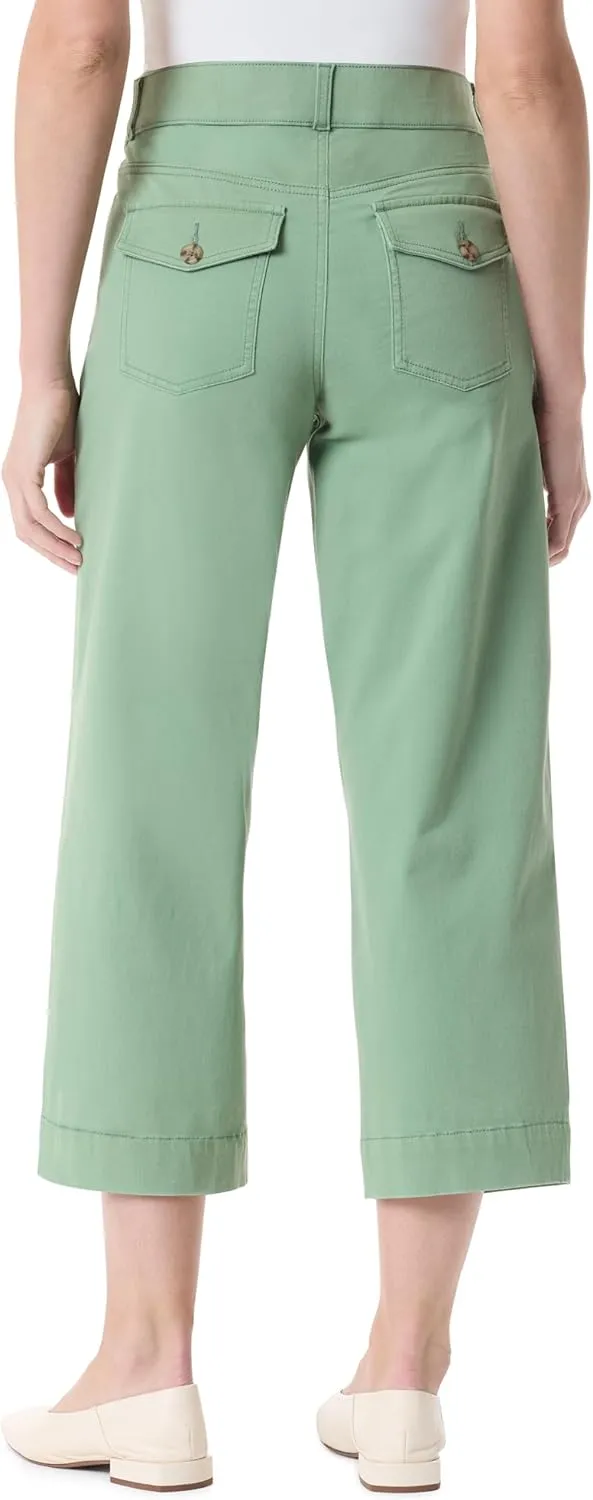 Gloria Vanderbilt Women's Shape Effect Pull on High Rise Wide Leg Crop Standard