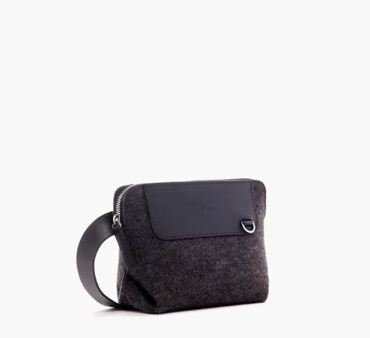 Graf Lantz - Bedford Merino Wool Felt Belt Bag in Charcoal