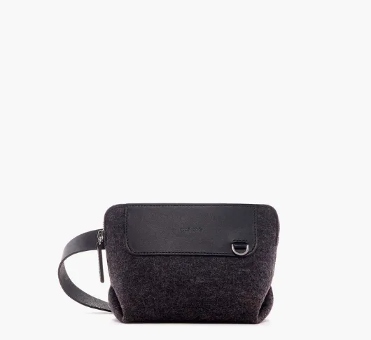 Graf Lantz - Bedford Merino Wool Felt Belt Bag in Charcoal