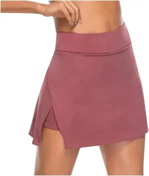 HGps8w Women's Tennis Skirts with Shorts High Waist Golf Skorts Side Split Activewear Running Sports Workout Skirt