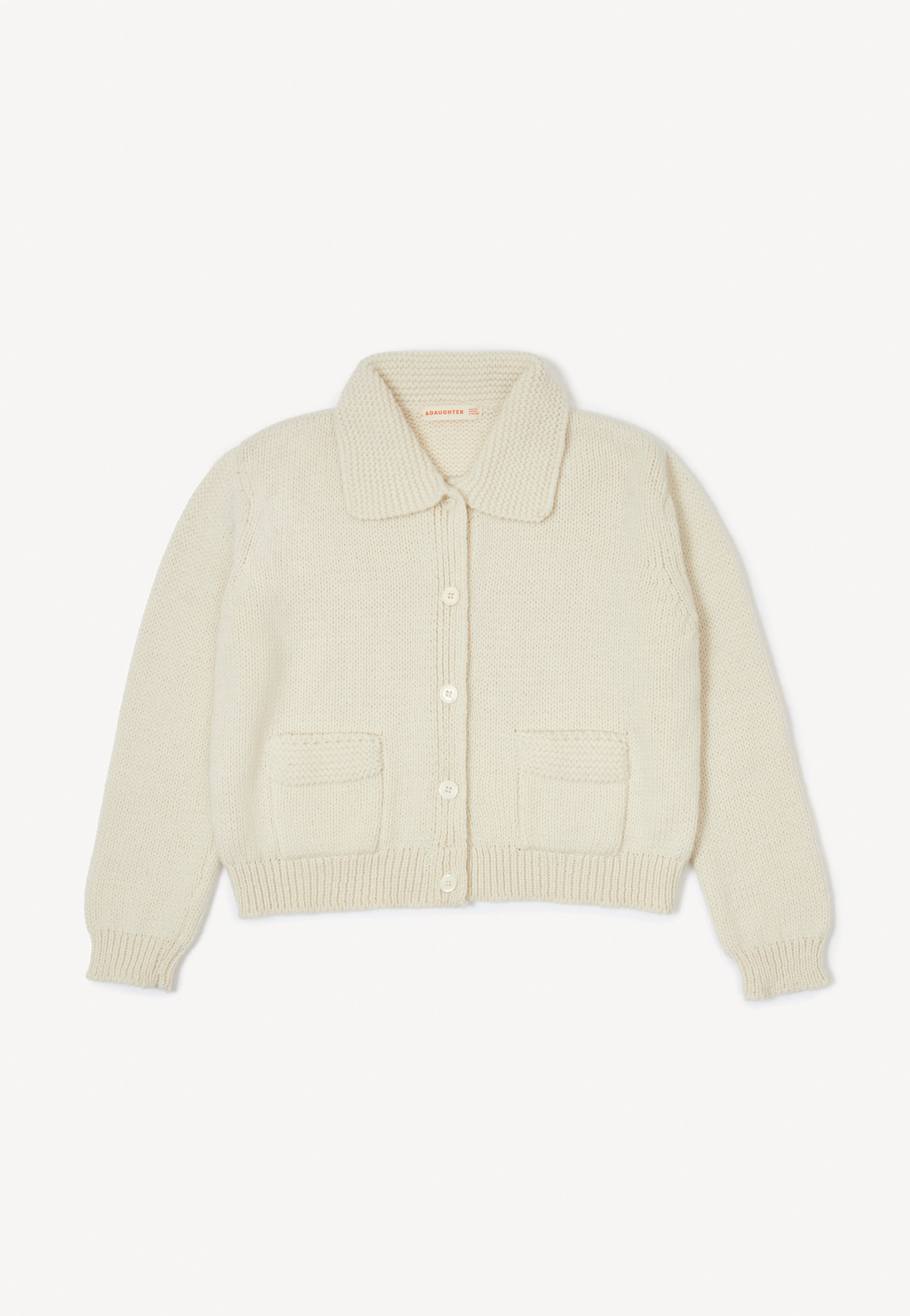 Inish Collared Pocket Jacket in Ecru