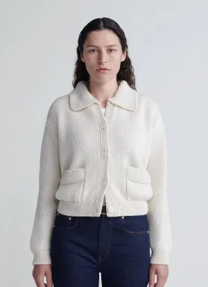 Inish Collared Pocket Jacket in Ecru