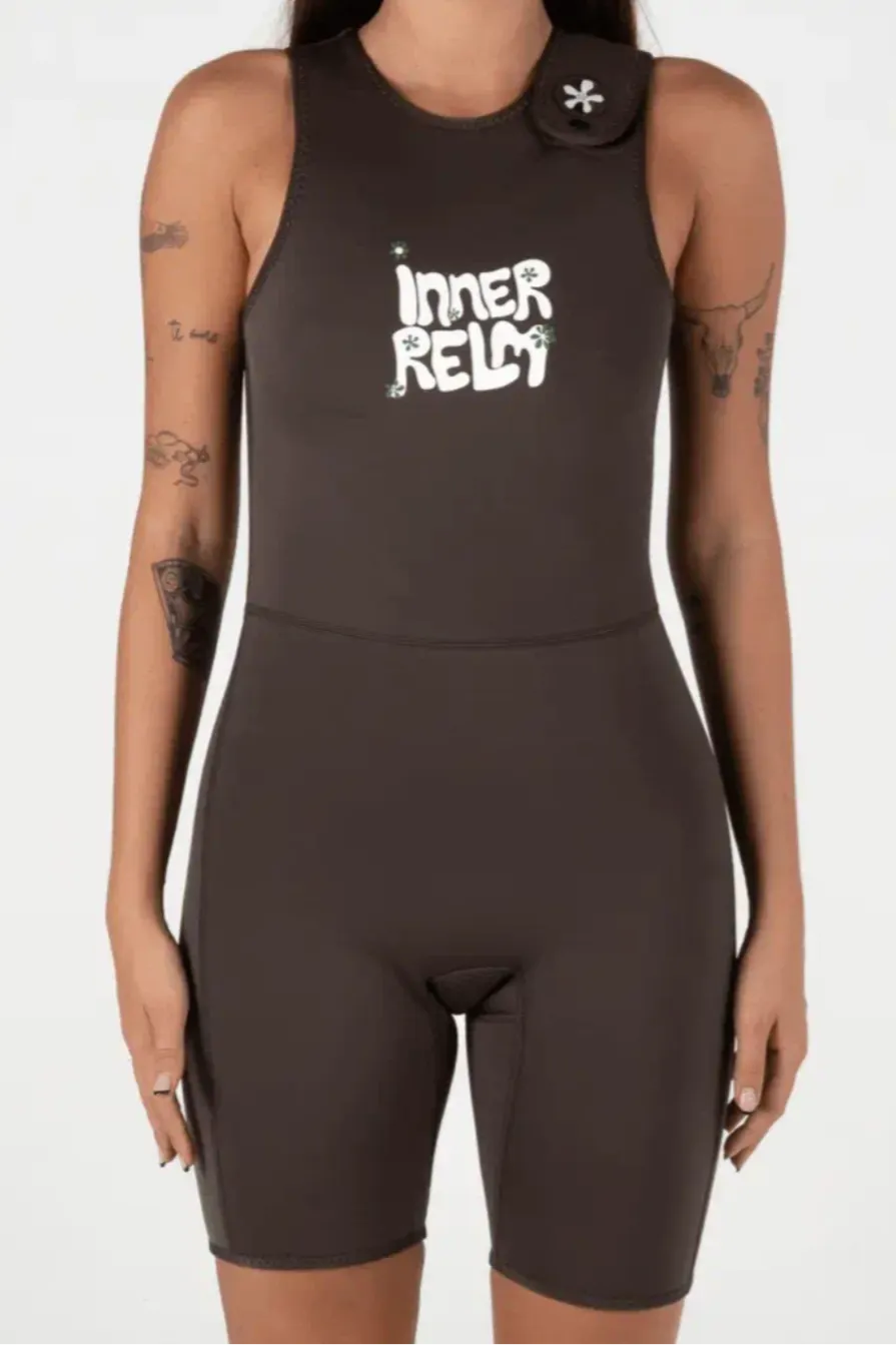 Inner Relm Reverse 2in1 Short Jane | Coco/Green