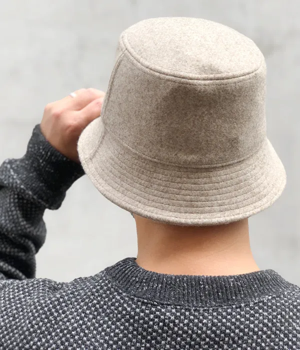 INTERIM/HEAVY WOOL CASHMERE TRICOTINE BUCKET HAT