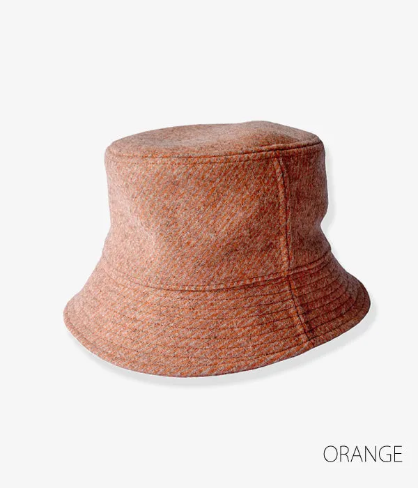 INTERIM/HEAVY WOOL CASHMERE TRICOTINE BUCKET HAT