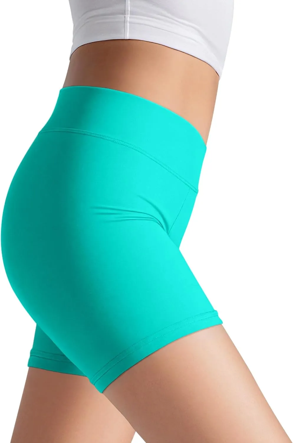 JOCMIC 3 Pack Girls Athletic Shorts Dance Gymnastics Yoga Running for Kids 4-12 Years