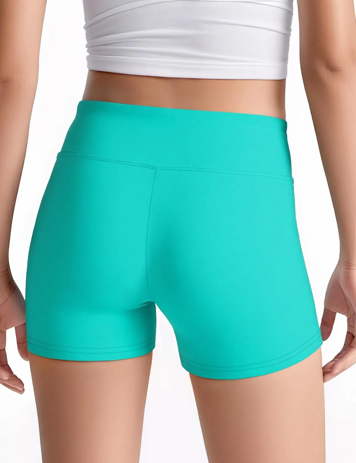 JOCMIC 3 Pack Girls Athletic Shorts Dance Gymnastics Yoga Running for Kids 4-12 Years