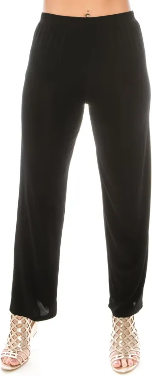 Jostar Women's Elastic Waist Pants  Plus Size Pull On Stretch Basic Soft Casual Trouser