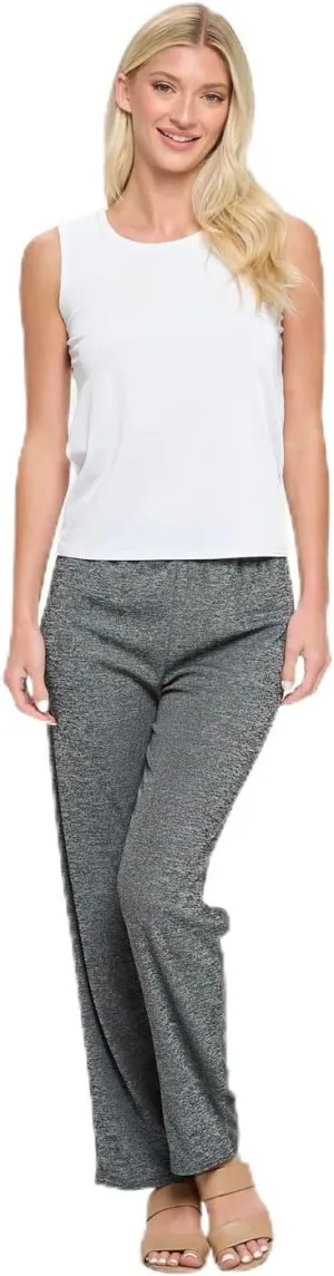 Jostar Women's Elastic Waist Pants  Pull On Stretch Basic Soft Casual Trouser