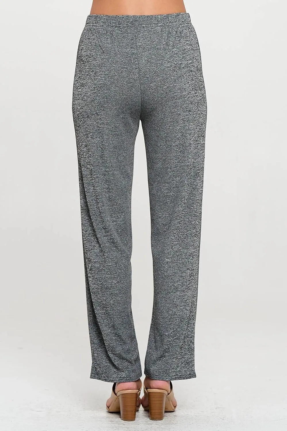 Jostar Women's Elastic Waist Pants  Pull On Stretch Basic Soft Casual Trouser