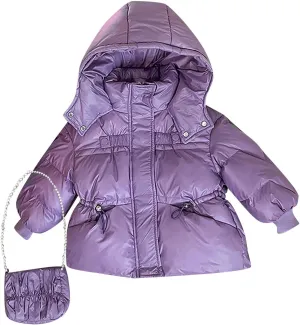 Kids Toddler Baby Girls Boys Winter Warm Thick Solid Cotton Long Sleeve Padded Jacket Coat Clothes Girls