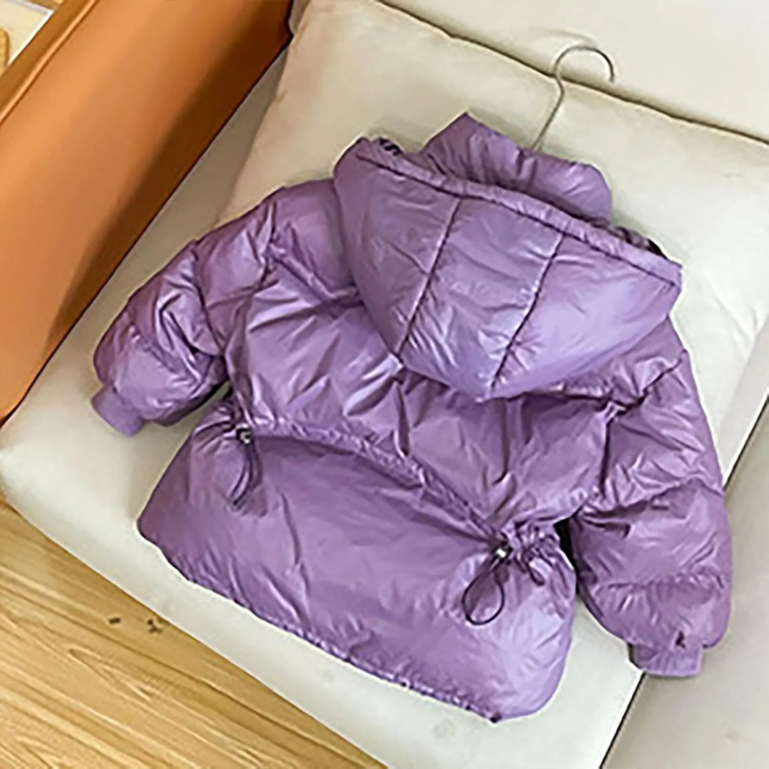 Kids Toddler Baby Girls Boys Winter Warm Thick Solid Cotton Long Sleeve Padded Jacket Coat Clothes Girls